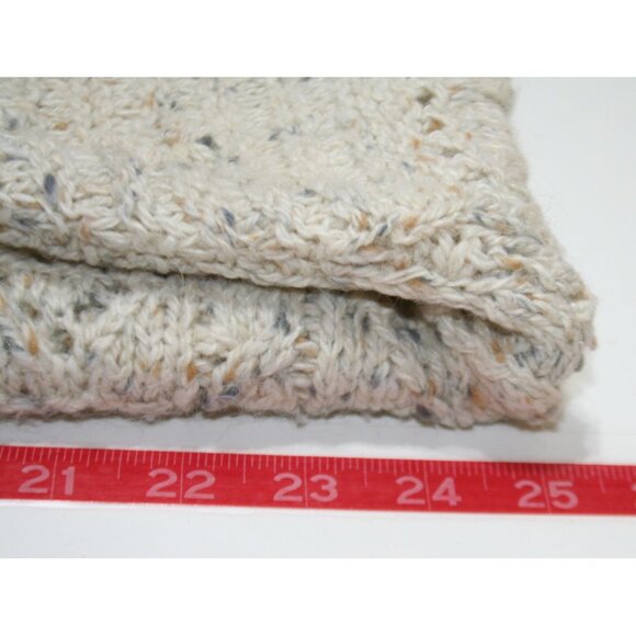 VTG 90's Handknitted Express Sweater Womens M Marled Cable Knit Classic Preppy - Picture 6 of 8